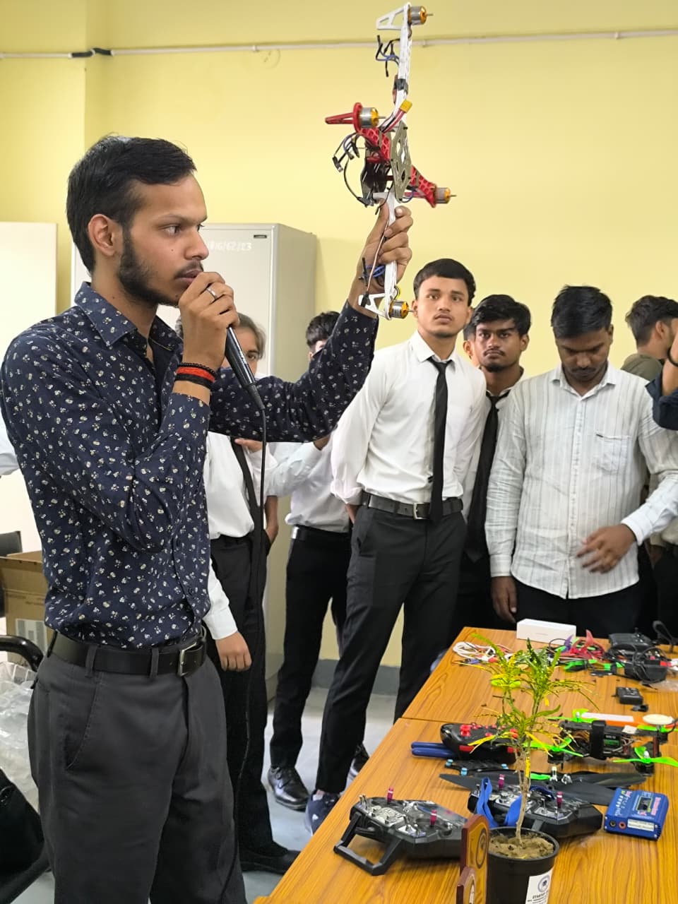Drone technology demonstration at GEC Arwal